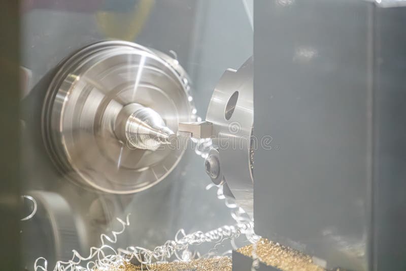 Inställning för industrin med precisionsmaskiner, verktyg för stora metallföremål, cylindriska komponenter eller prob, konstgjord fotografering för bildbyråer