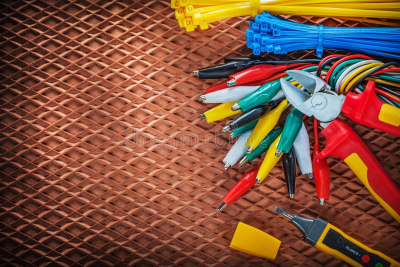 Insulation Wire Cutter Tying Cables Electrical Tester Crocodile Stock