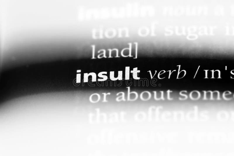 Insult Text Word Crossword Title Caption Label Cover Background