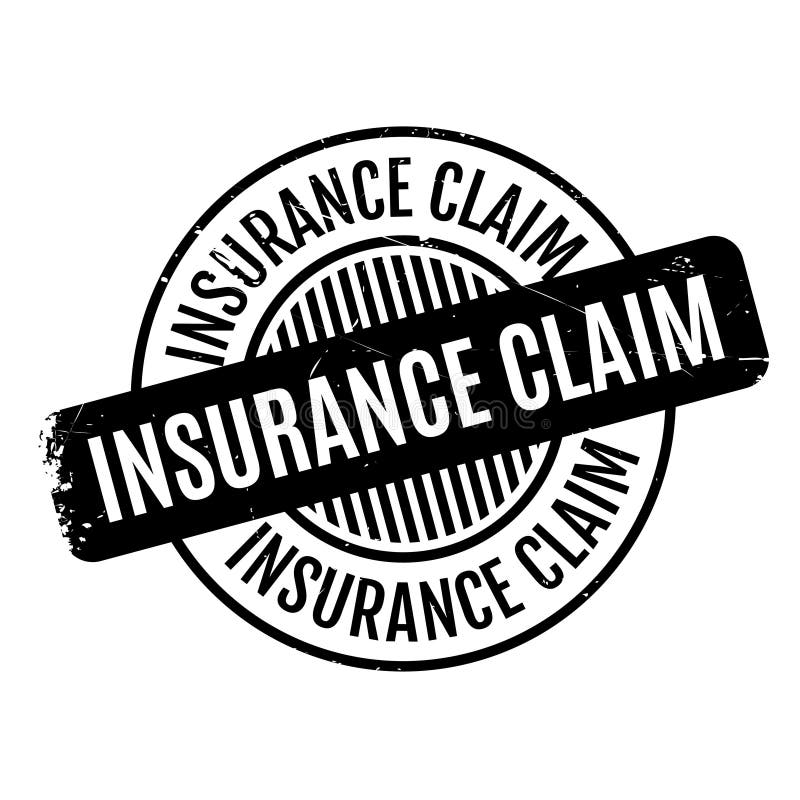 Insurance Claim Rubber Stamp Stock Illustration  Illustration of