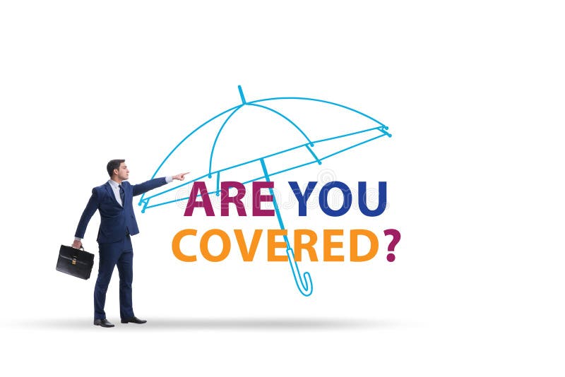 Insurance Concept with the Question are You Covered Stock Photo Image