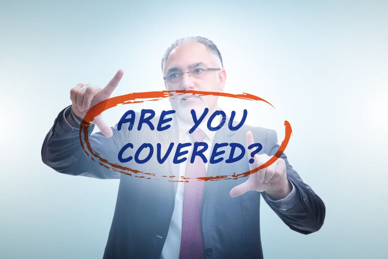Insurance Concept with the Question are You Covered Stock Image Image