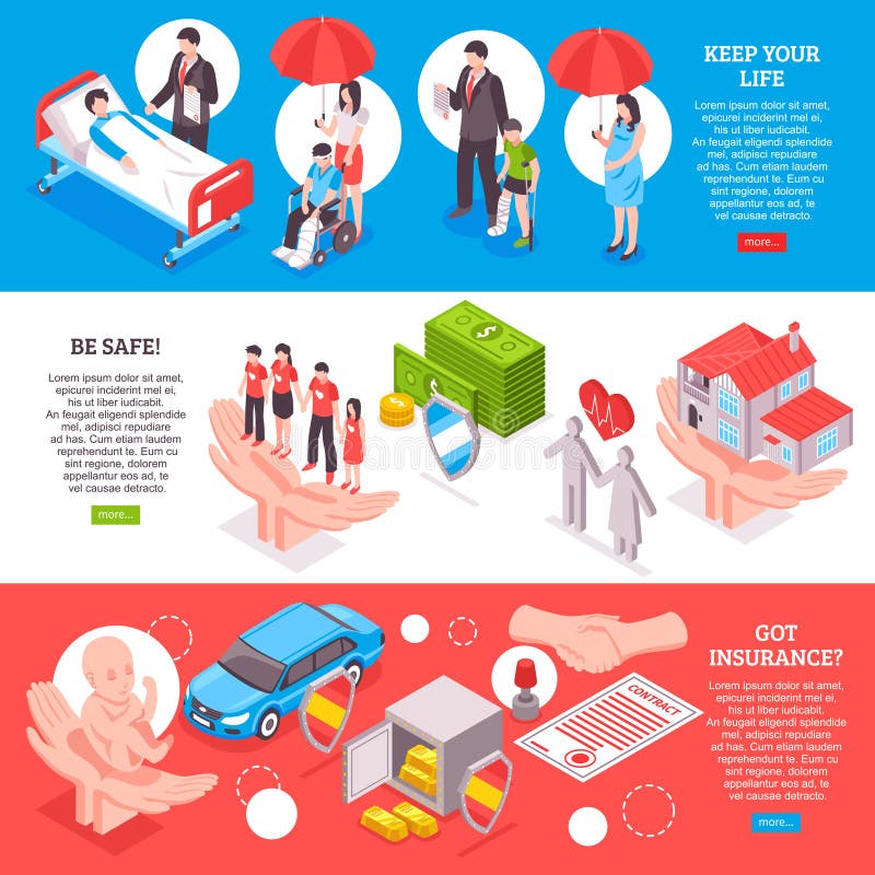 Life Insurance Infographics Stock Vector Illustration Of Negotiations
