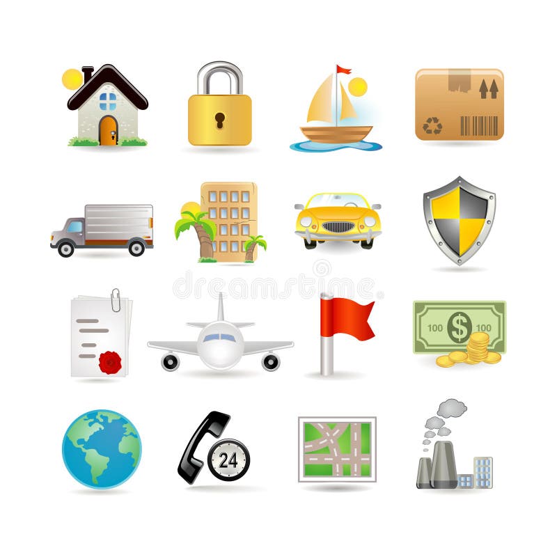 Insurance Icon Set