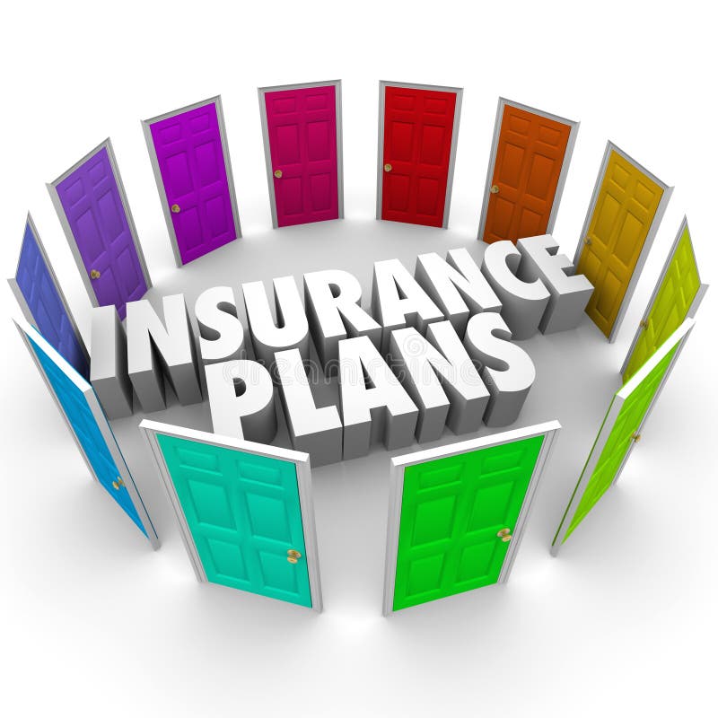 Insurance Plans Many Options Health Care Choices Doors