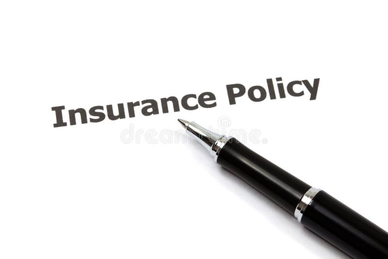 Insurance Policy Form on Desk in Office Stock Image Image of