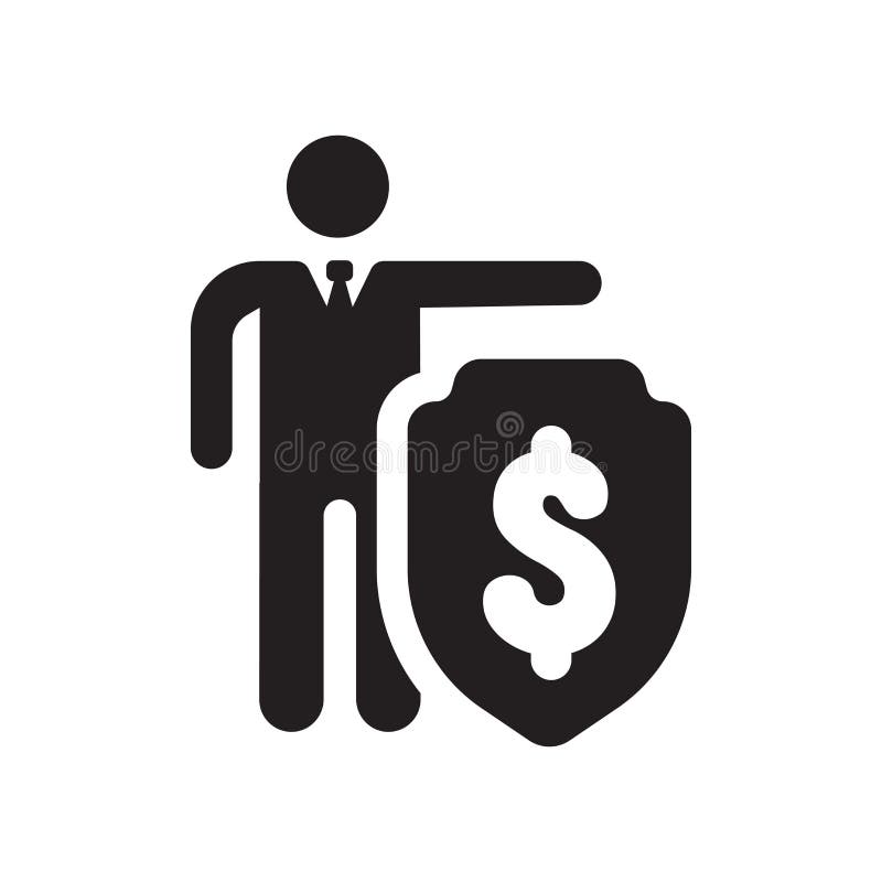 Insurance of a shield with dollar sign icon. Trendy Insurance of