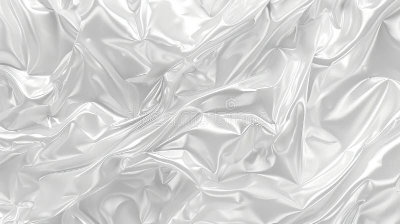 Intasamento di un materiale elastico in polietilene trasparente con rughe isolate su elementi grafici moderni 3d. pellicola di pla immagini stock libere da diritti