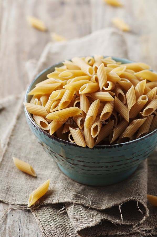 Integral Raw Pasta on the Table Stock Image Image of pasta