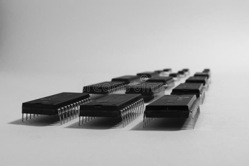 Integrated circuit stock image
