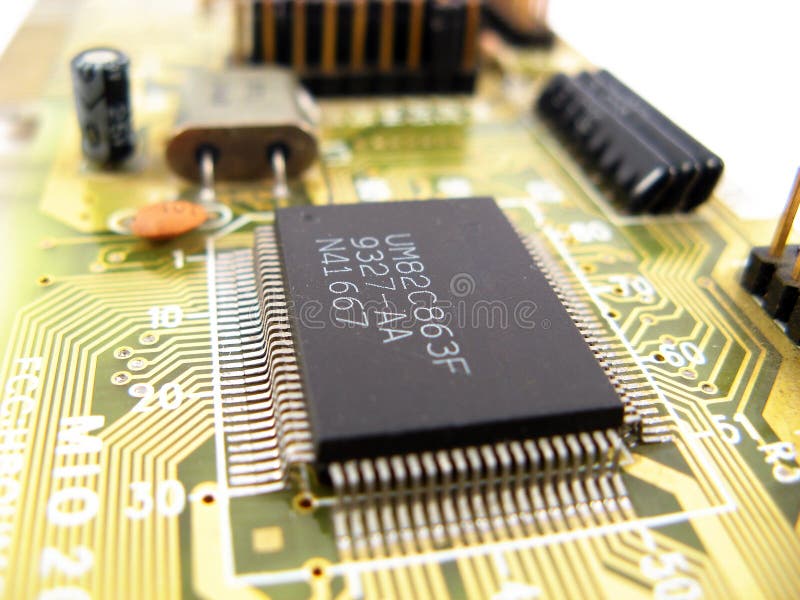 Integrated circuit processor royalty free stock photo