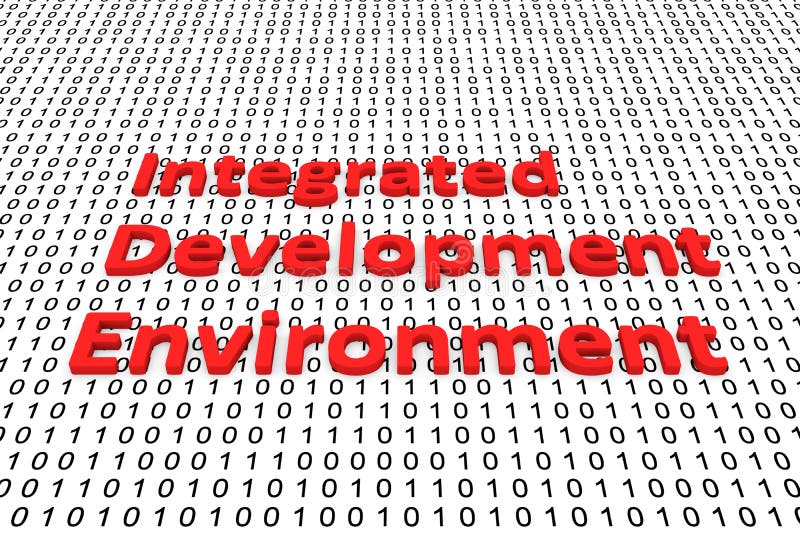Integrated development environment vector illustration