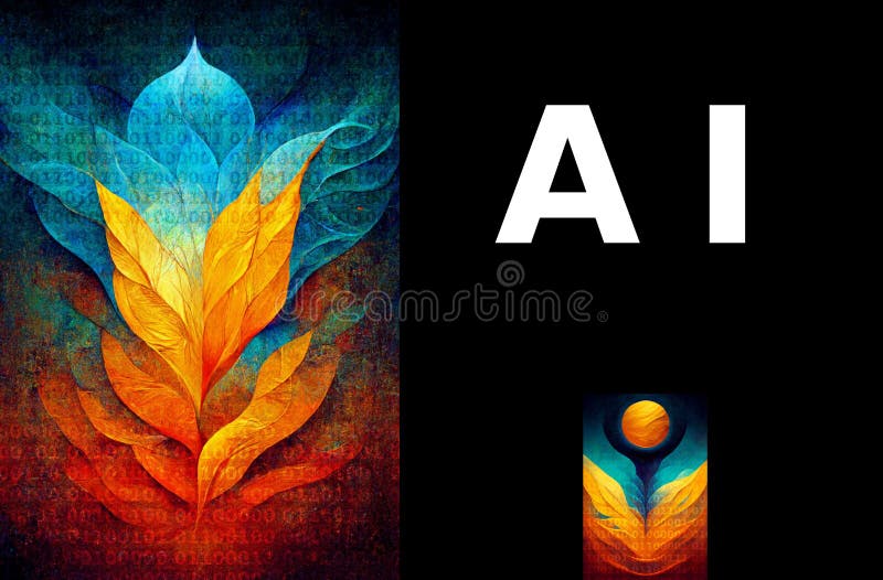 Inteligencia artificial como generador de imágenes artísticas creativas. libre illustration