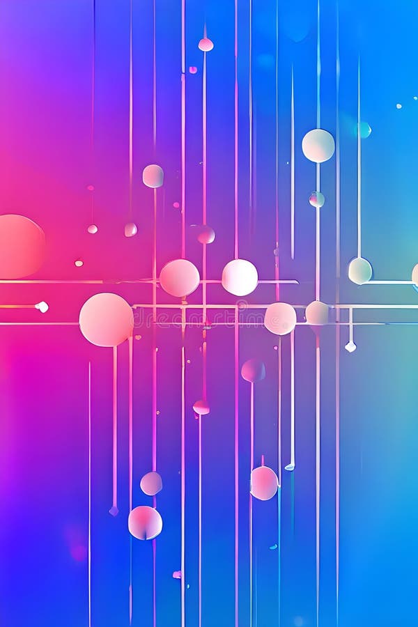Inteligencia artificial simbolizada en una ilustración de fondo de pantalla abstracta minimalista libre illustration
