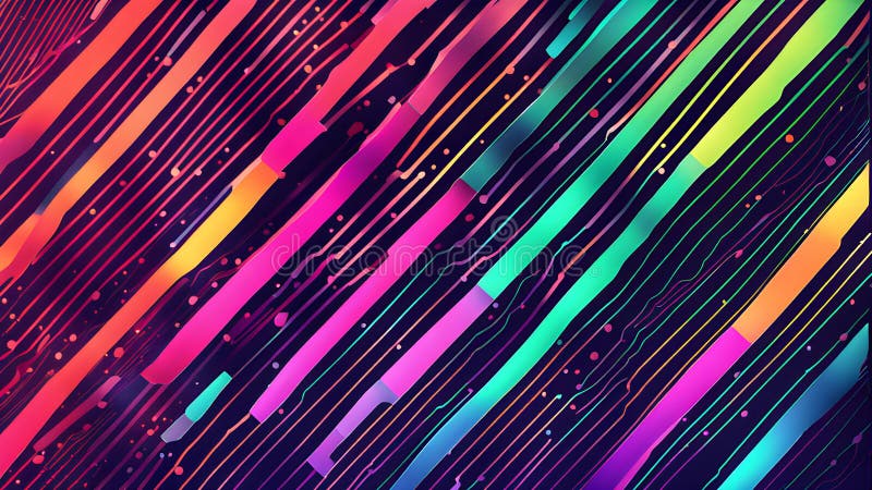 Inteligencia artificial simbolizada en una ilustración de fondo de pantalla abstracta minimalista ilustración del vector