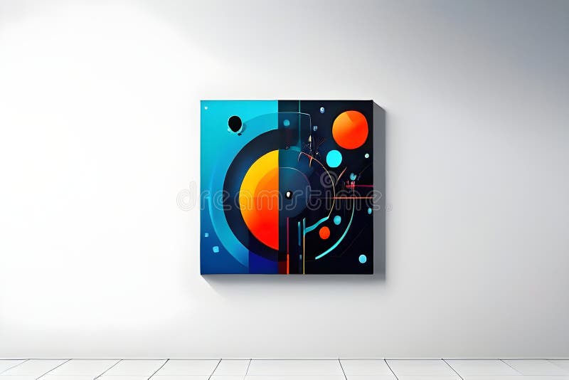 Inteligencia artificial simbolizada en una ilustración de fondo de pantalla abstracta minimalista libre illustration