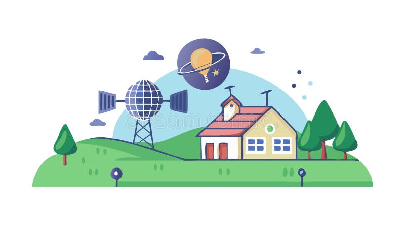 Inteligentny globalny globalny projekt wektora automatyzacji domowej łączności genetycznej AI ilustracja wektor