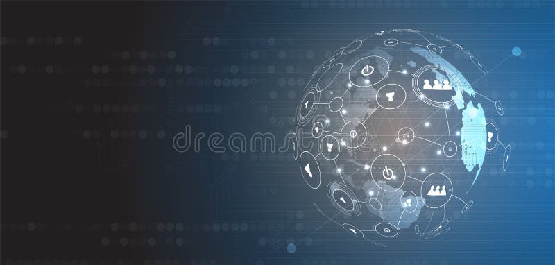 Intelligence artificielle Fond de Web de technologie Concentré virtuel illustration libre de droits Intelligence artificielle Fond de Web de technologie Concentré virtuel illustration libre de droits