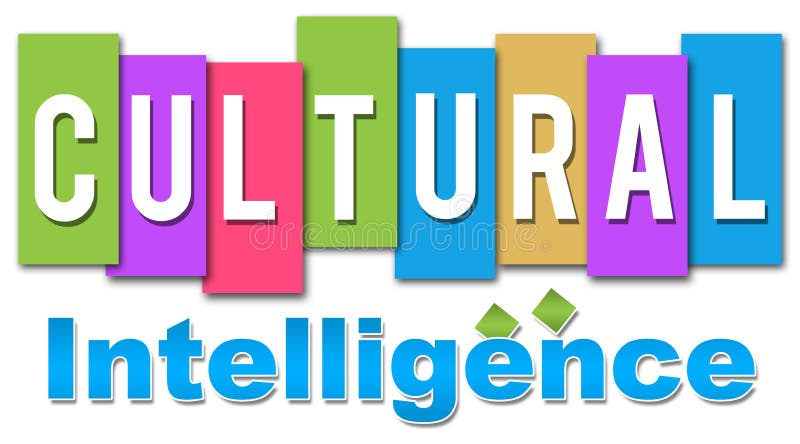 Intelligence culturelle colorée illustration stock
