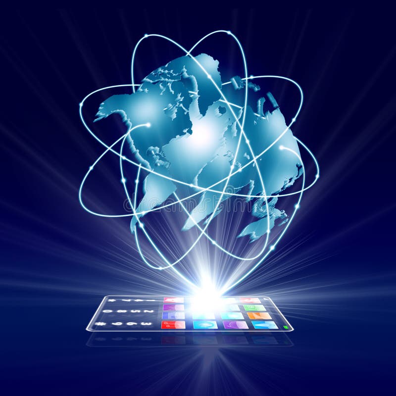 Intelligentes Technologiekonzept des Geschäfts stock abbildung Intelligentes Technologiekonzept des Geschäfts stock abbildung