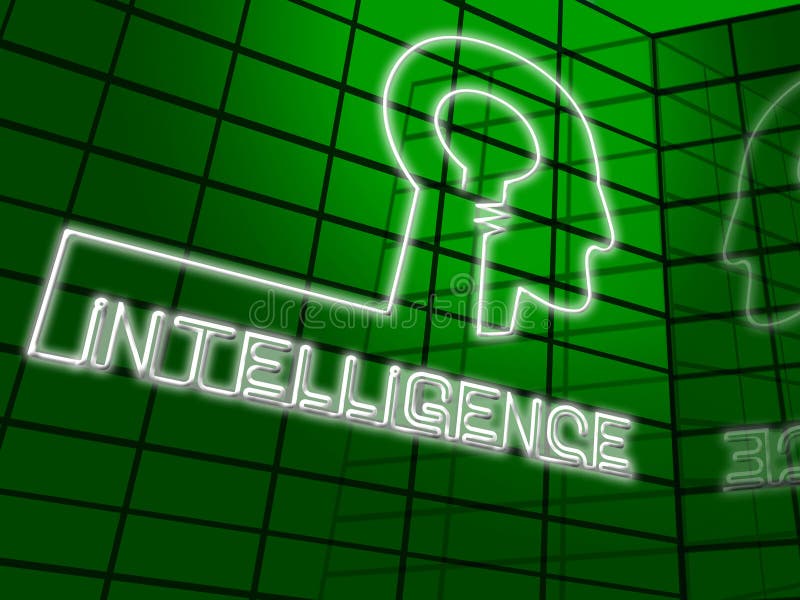 Intelligenz Brain Representing Intellectual Capacity 3d Illustr stock abbildung Intelligenz Brain Representing Intellectual Capacity 3d Illustr stock abbildung