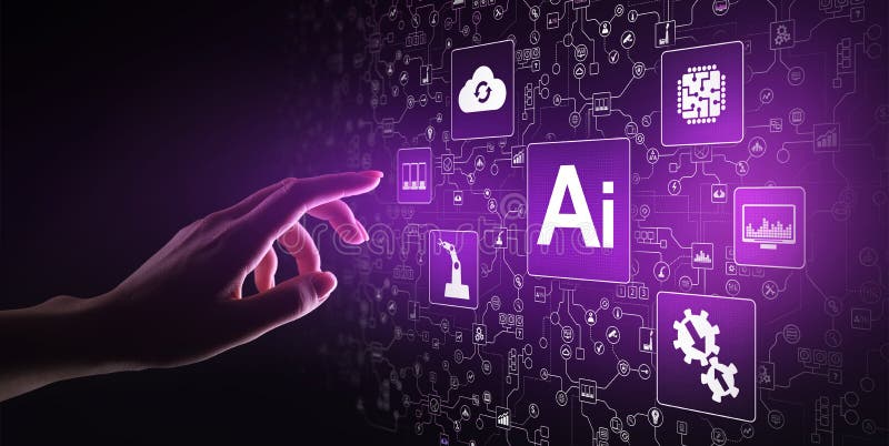 Intelligenza artificiale di AI, apprendimento automatico, grande analisi dei dati e tecnologia di automazione nell'affare Intelligenza artificiale di AI, apprendimento automatico, grande analisi dei dati e tecnologia di automazione nell'affare