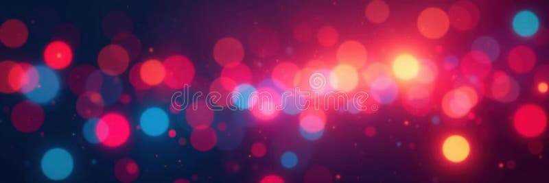 Intense multicolored bokeh; dynamic, blurred light spots , luminous, texture royalty free illustration