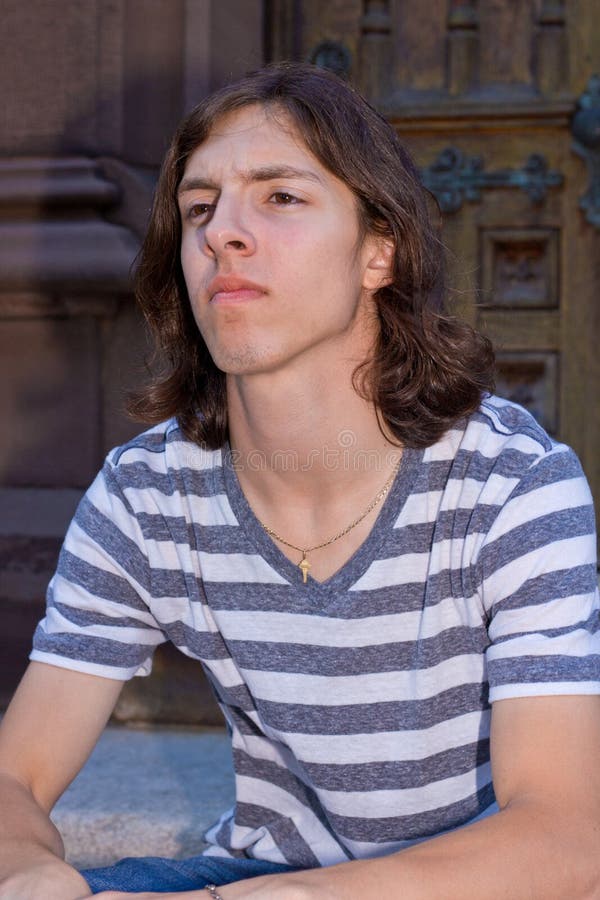 Teen Male Tough Long Hair Stock Photos - Free & Royalty-Free Stock Photos  from Dreamstime