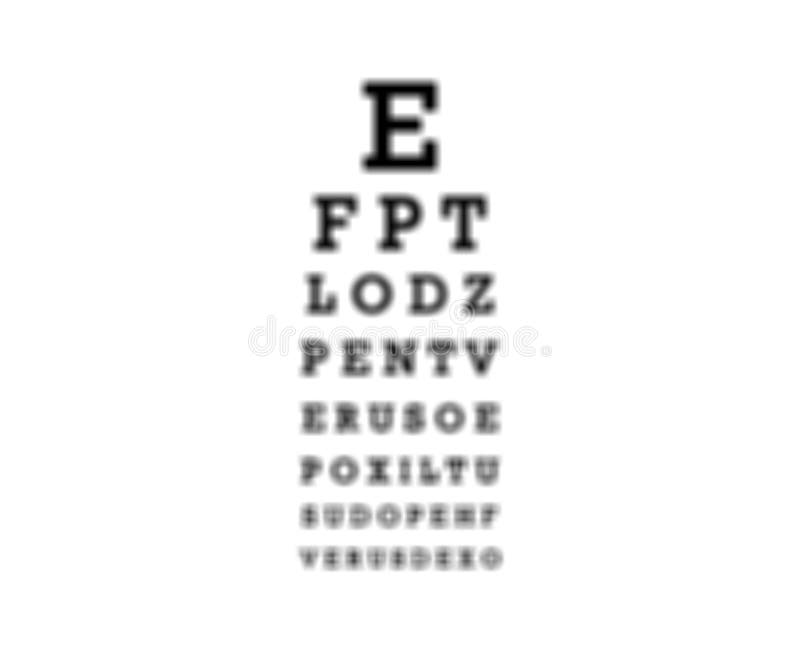 Blurred Eye Test Chart Stock Illustrations 53 Blurred Eye Test Chart Stock Illustrations