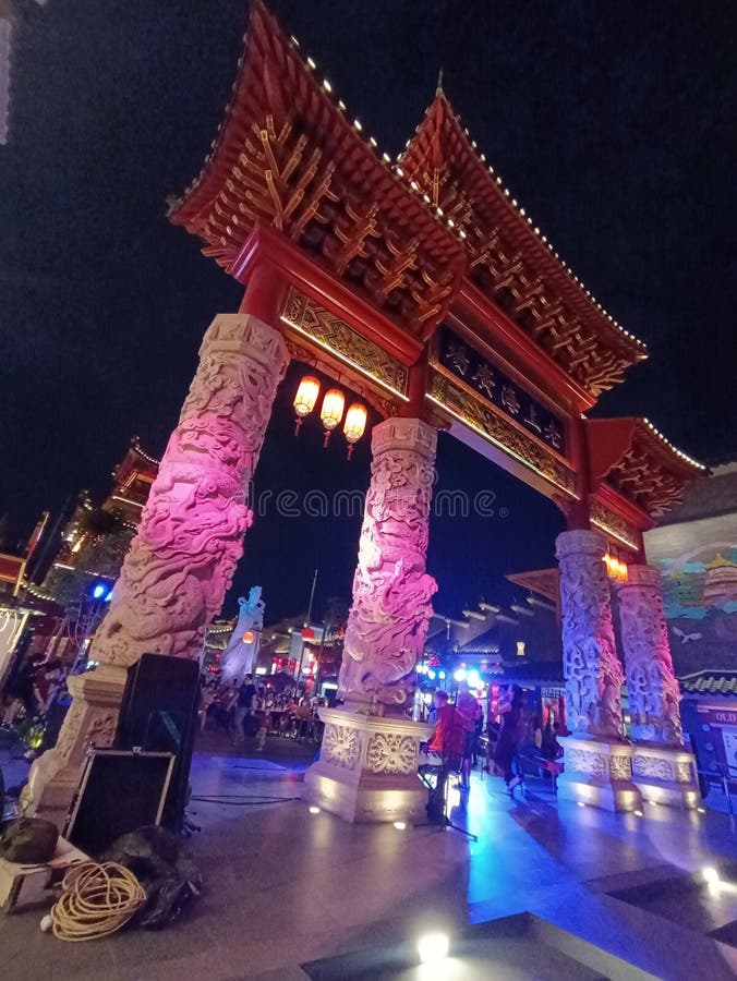 InterLife Dragon Gate editorial photography. Image of metropolis