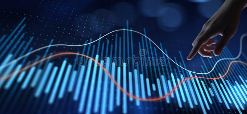 Interactive Data Visualization and Analysis stock illustration