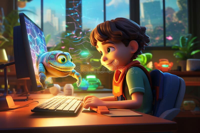 Interactive and Educational Coding Games for Stock Illustration