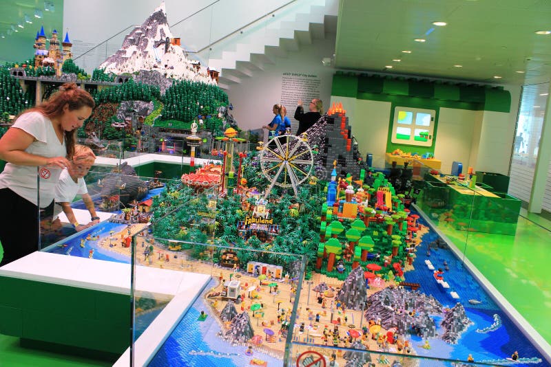Exhibition in the House of Lego in Billund, Denmark Editorial Stock ...
