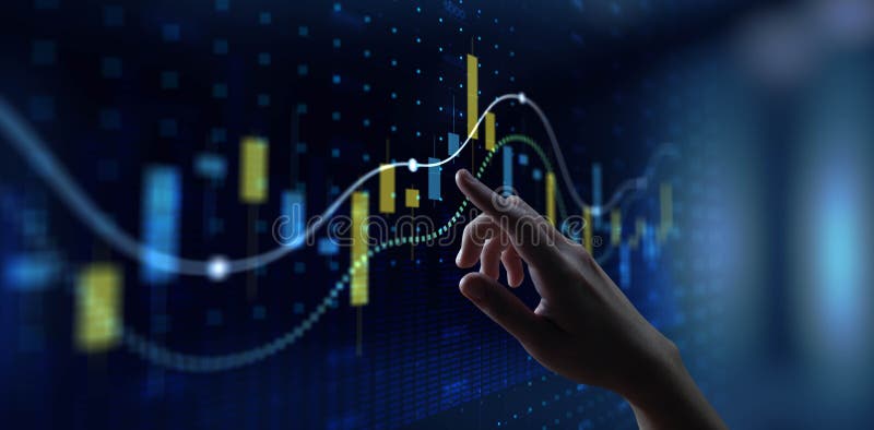 Interactive Financial Data Visualization and Analytics royalty free stock images