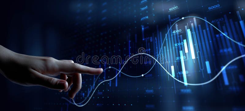 Interactive Financial Data Visualization and Predictive Analysis in Digital Platforms vector illustration