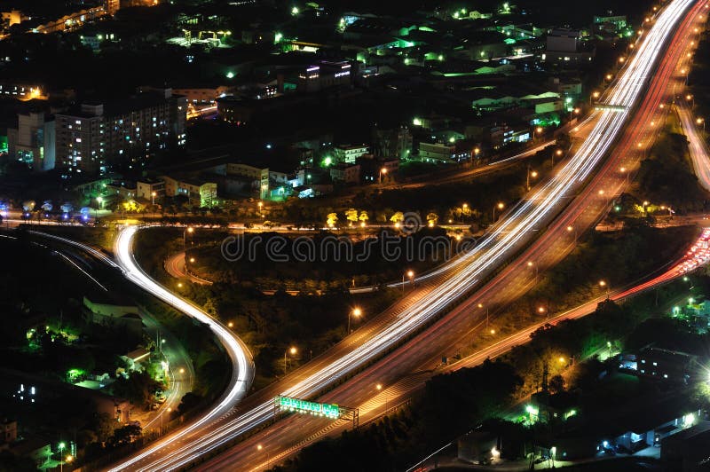 Interchange at night