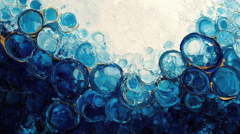 Interconnected Hexagons Form Dynamic and Modern Abstract Design in Varying Shades of Blue and Teal for Contemporary stock photos