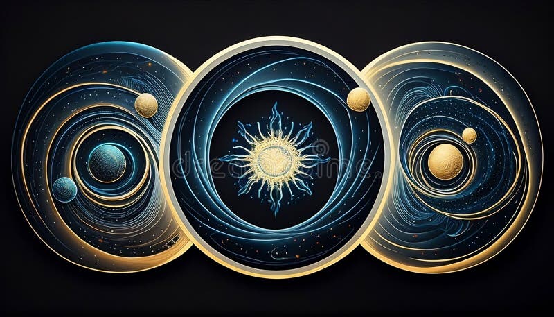 Interconnected Planetary Orbits: a Visual Representation of the Cosmic Dance, Made with 