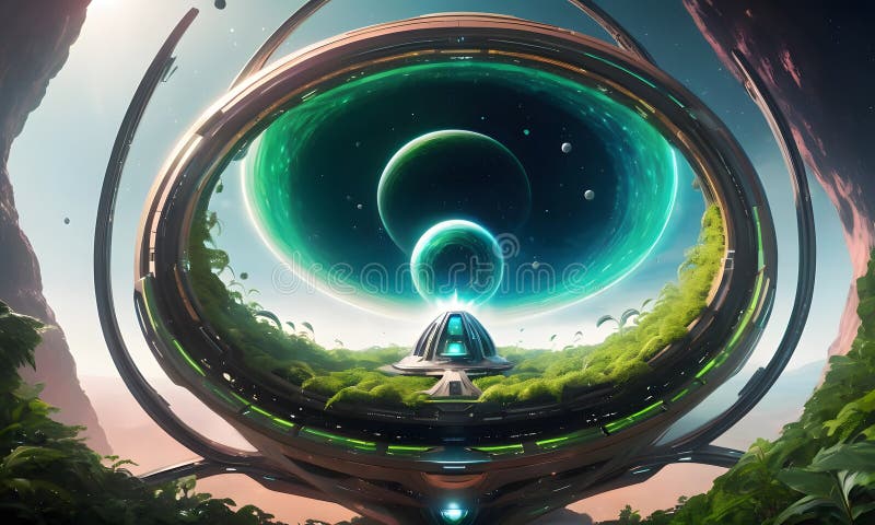 Interdimensional Vortex View royalty free stock photos