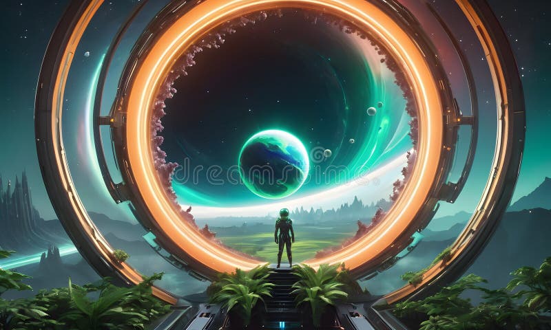 Interdimensional Vortex View royalty free stock photos