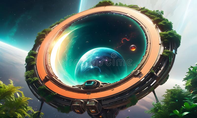 Interdimensional Vortex View royalty free stock photo