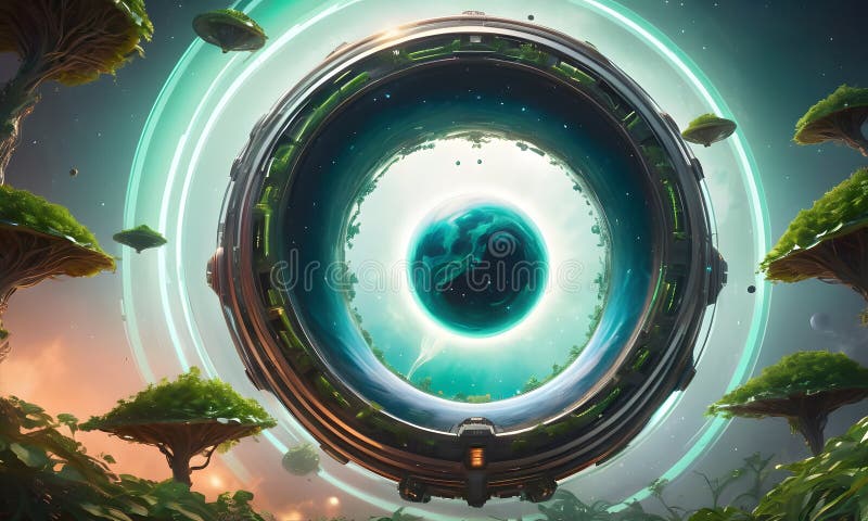 Interdimensional Vortex View stock image