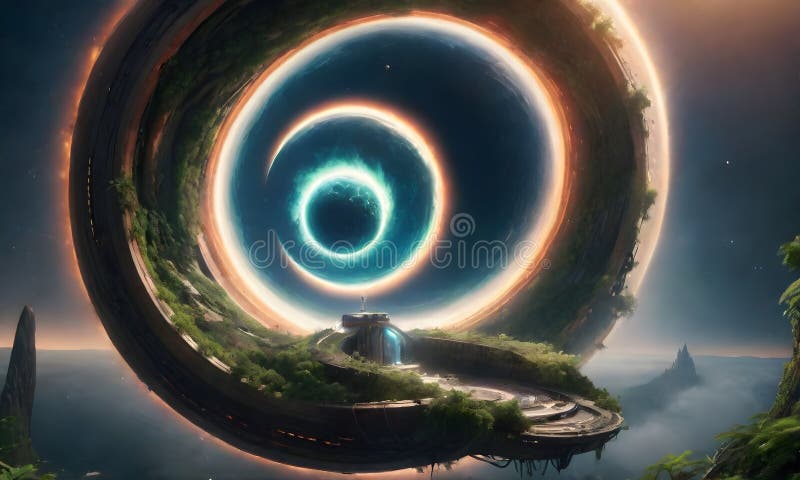 Interdimensional Vortex View royalty free stock photo