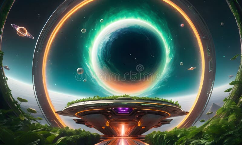 Interdimensional Vortex View royalty free stock photo