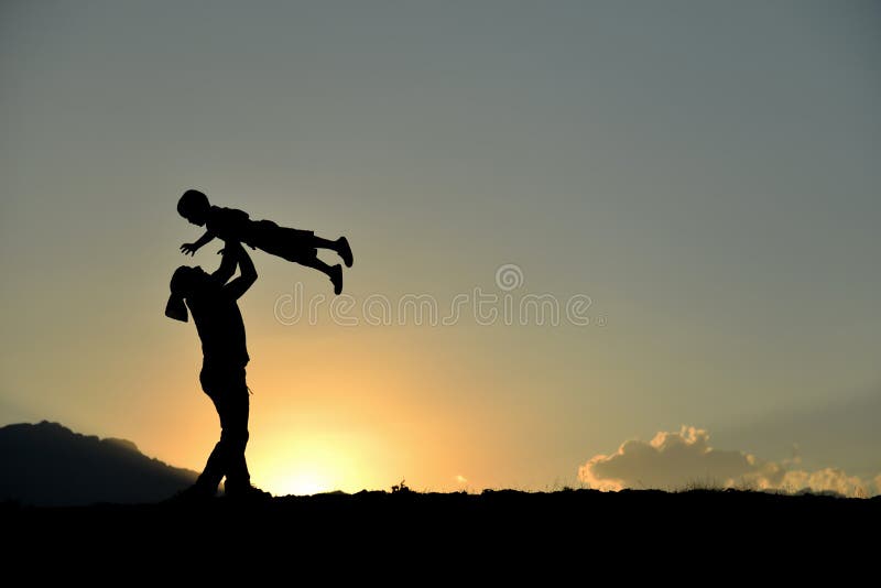 Interest and games of the father`s child royalty free stock images