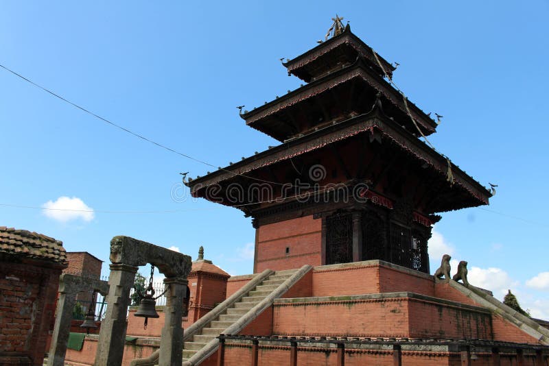 The Interesting Architecture of Temples Around the Old Town in D Stock