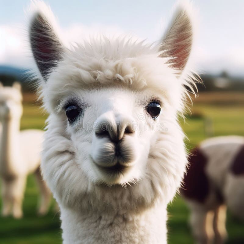 Ilustrare interesantă cu alpaca. ai generativ vector illustration