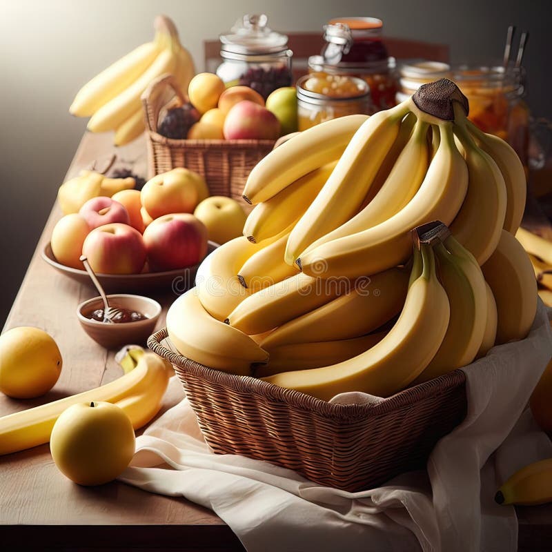 Ilustrare interesantă privind tema bananelor. ai generativ vector illustration