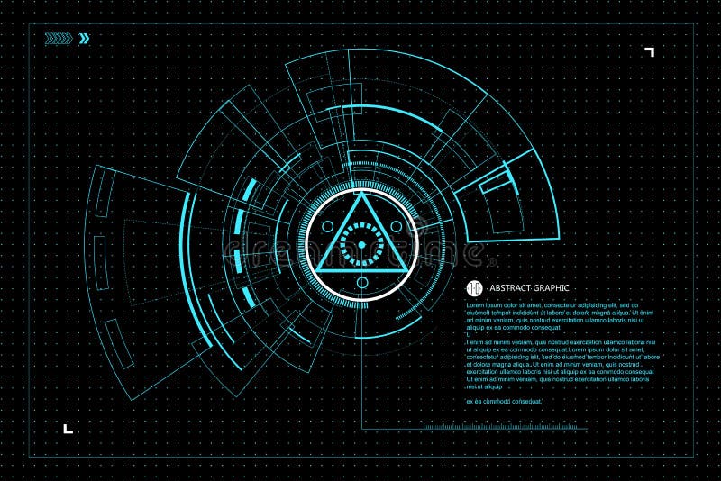 Interface technology. royalty free illustration