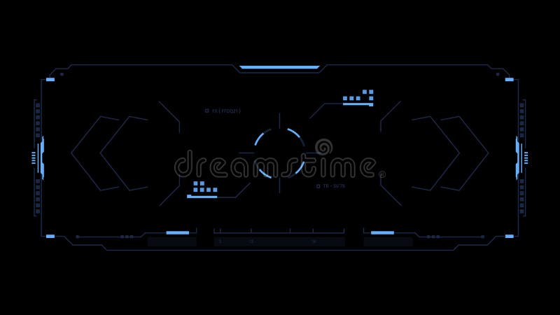 Interfaz futurista de Sci fi Pantalla de alta tecnología de la interfaz de usuario del juego del diseño de concepto Elementos de ilustración del vector Interfaz futurista de Sci fi Pantalla de alta tecnología de la interfaz de usuario del juego del diseño de concepto Elementos de ilustración del vector